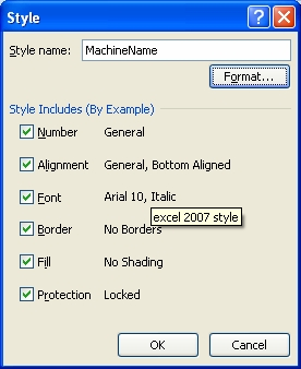 excel 2007 style
