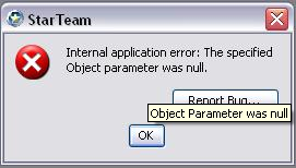 Object Parameter was null
