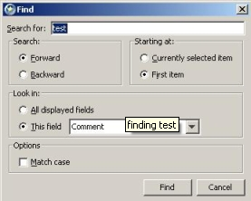 finding test